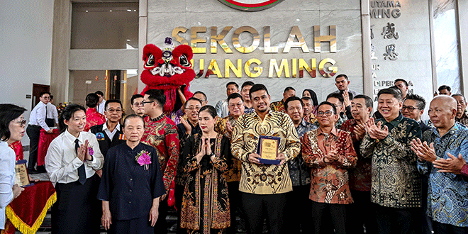 Gubernur Bobby Nasution meresmikan Sekolah Guang Ming di Medan