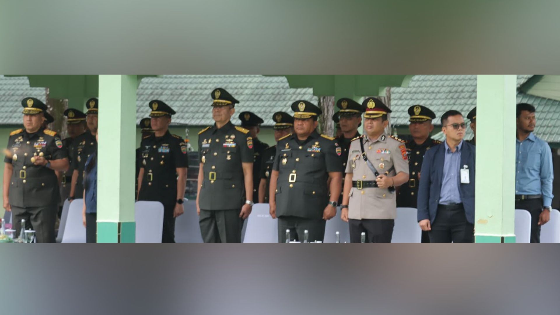 Kapolres Pematangsiantar hadir pada penutupan Dikmaba Infantri Gelombang II TA 2026 di Rindam I/BB