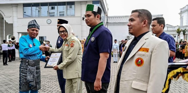 Upacara peringatan Hari Sumpah Pemuda di Lapangan Apel Kantor Gubernur Sumut