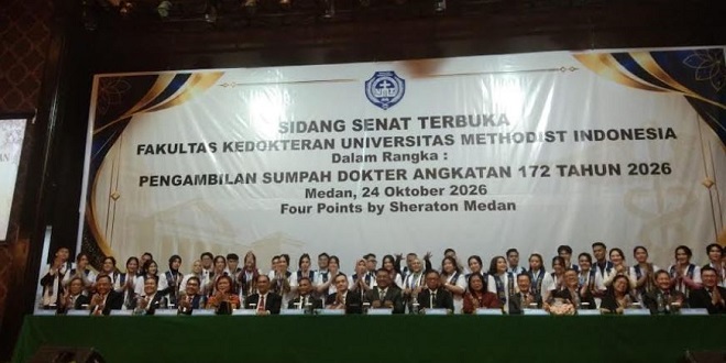 Prosesi Sumpah Dokter FK UMI Angkatan 172 di Four Points by Sheraton, Medan