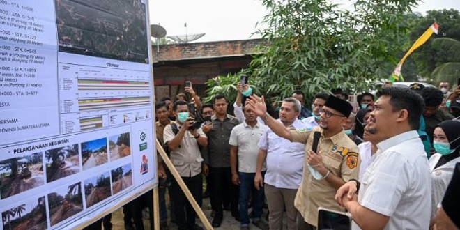 Perbaikan ruas jalan Labusel Rintis Ujung Padang Salingsing