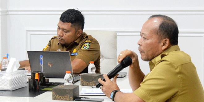 Rapat monitoring pengadaan barang dan jasa Pemkab Sergai di Ruang Rapat Sekdakab