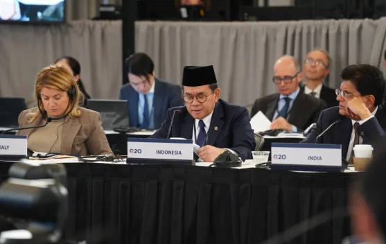 Menteri Perdagangan Budi Santoso berbicara di pertemuan G20 Trade Ministers di Milwaukee 2026