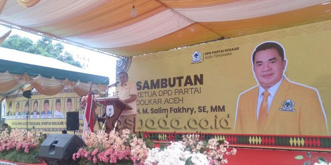 Suasana Musda ke-X DPD II Golkar Aceh Tenggara di kediaman almarhum Hasanuddin B