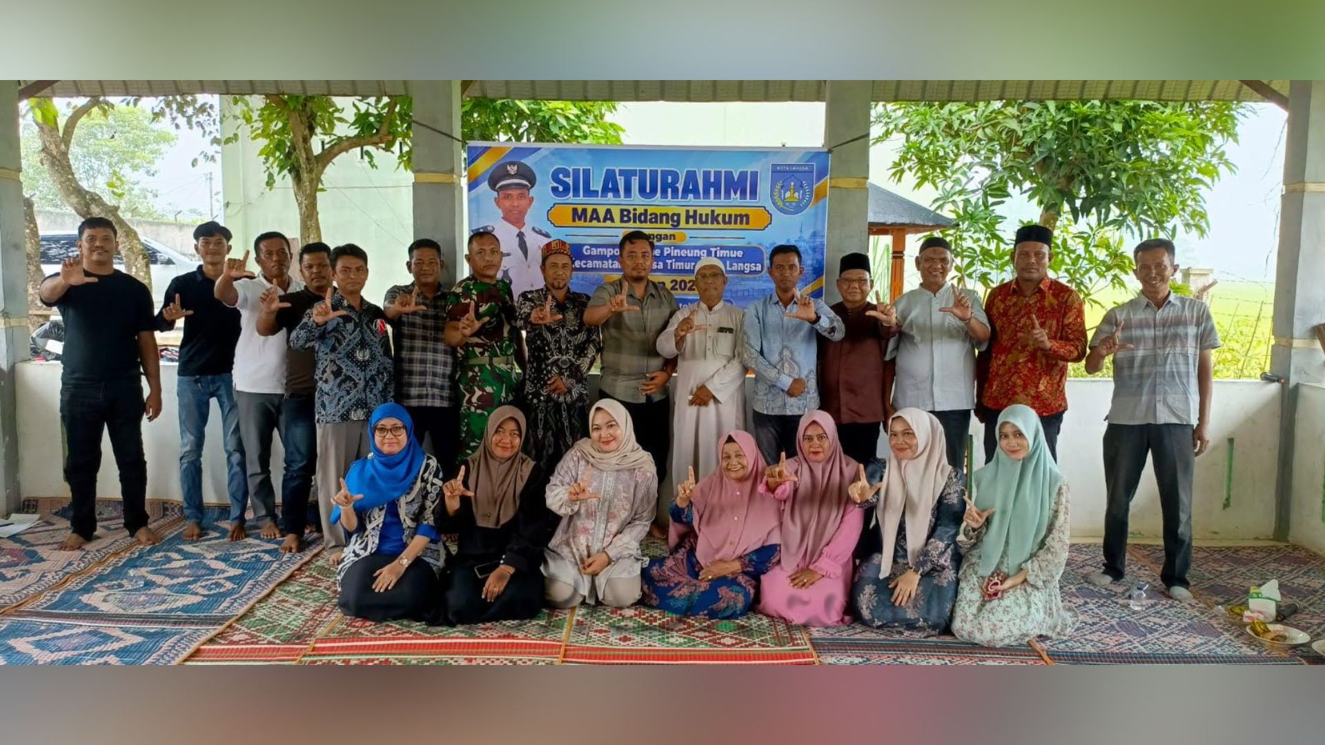 Pertemuan MAA Kota Langsa dengan masyarakat Gampong Alue Pineung Timue untuk pembinaan hukum adat