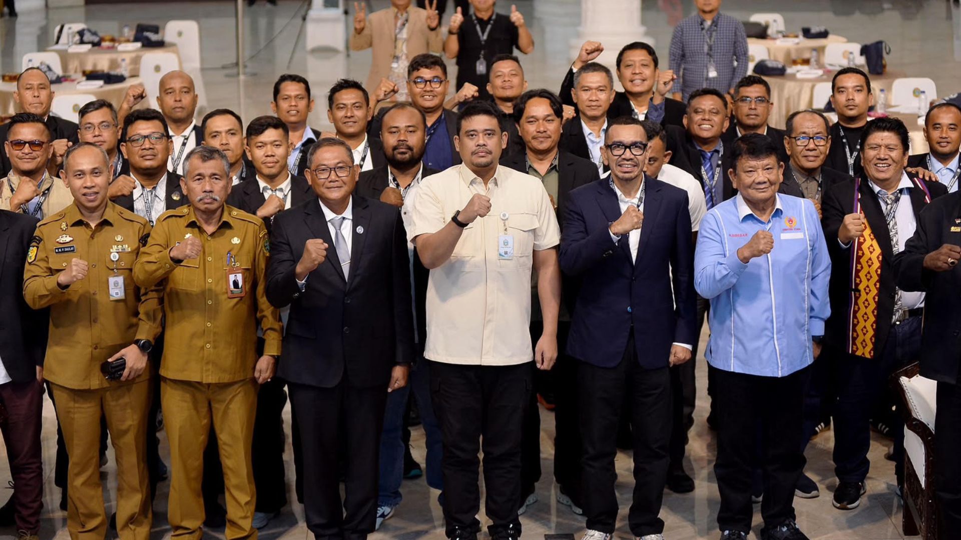 Gubernur Sumatera Utara Bobby Nasution menghadiri Kongres PSSI Sumut