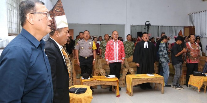 Pelantikan Pengurus Yayasan Universitas Simalungun di aula Pasca Sarjana USI