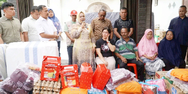Evakuasi dan bantuan untuk korban kebakaran di Dusun Pamah Tambunan, Langkat