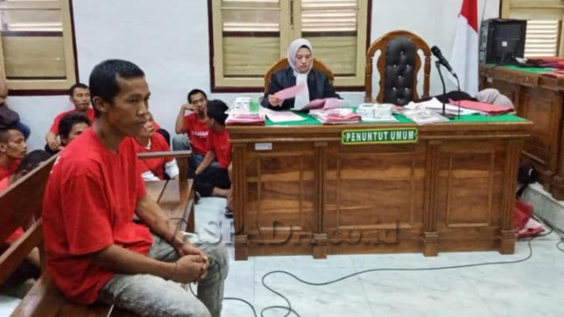 Sidang tuntutan kasus kepemilikan sabu 4,9 kg di Pengadilan Negeri Medan