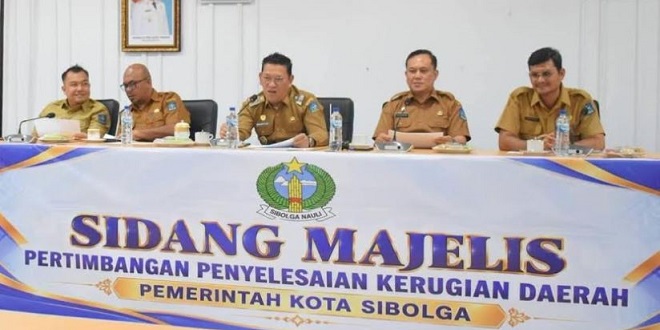 Sidang MPPKD Pemko Sibolga membahas penyelesaian temuan BPK dan pengamanan aset daerah