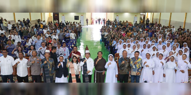 Aula SMP Bintang Timur di Pematangsiantar saat peresmian