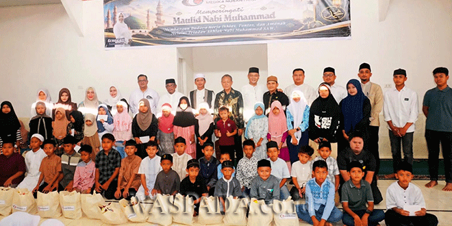 Suasana peringatan Maulid Nabi di Mushalla RS Cut Meutia Langsa