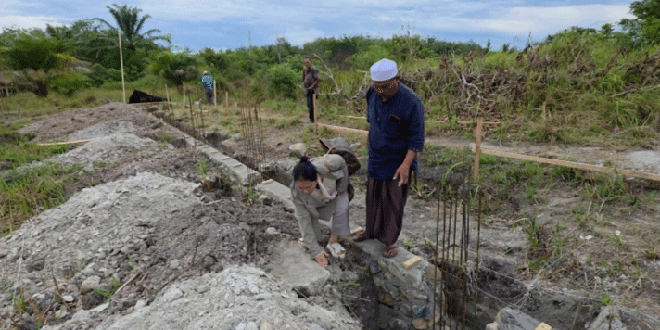 Lokasi pembangunan Koperasi Merah Putih di kompleks makam Sutan Nasinok Harahap di Gunung Tua
