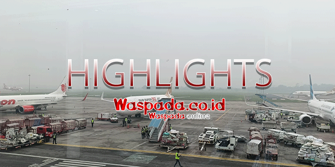 Kabut asap menutupi area Bandara Internasional Kualanamu, mengganggu penerbangan