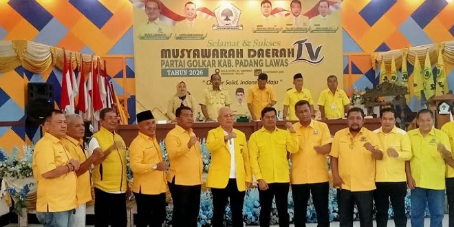 Amran Pikal Siregar terpilih memimpin Partai Golkar Padang Lawas