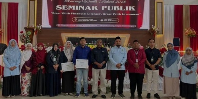 Seminar literasi keuangan Rencong Wealth Festival 2026 di Aula Terpadu IAIN Langsa