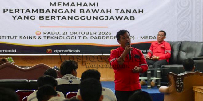 Seminar DPM Goes to Campus di ISTP Medan membahas praktik pertambangan bawah tanah bertanggung jawab