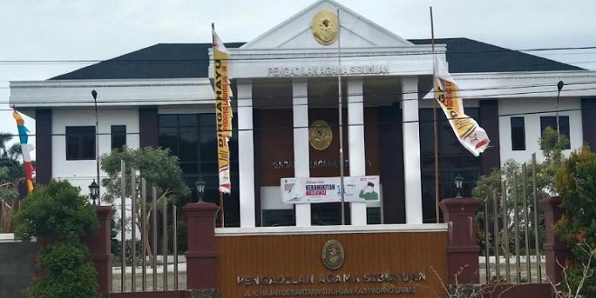 Ilustrasi Gedung Pengadilan Agama atau simbol peradilan agama di Sibuhuan, Padanglawas