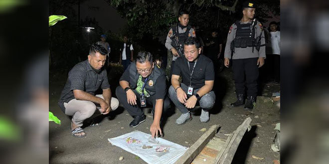 Lokasi penggerebekan kampung narkoba di Selambo, Deliserdang