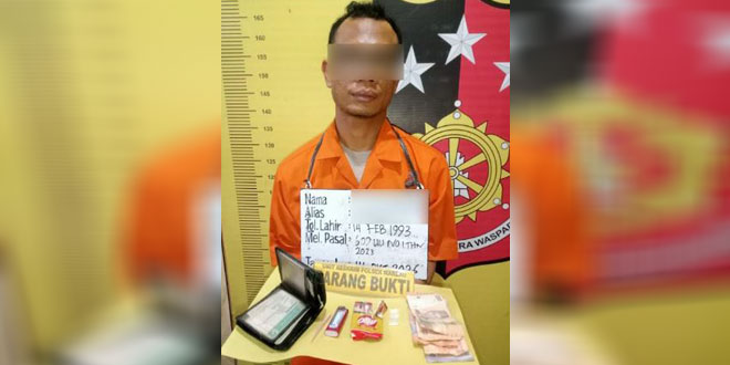 Petugas kepolisian mengamankan barang bukti narkoba di Marbau, Labuhanbatu Utara