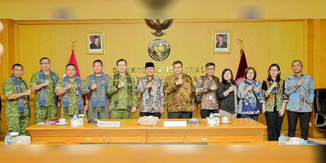 Bupati Simalungun saat audiensi dengan Dirjen Kuathan Kemenhan di Jakarta