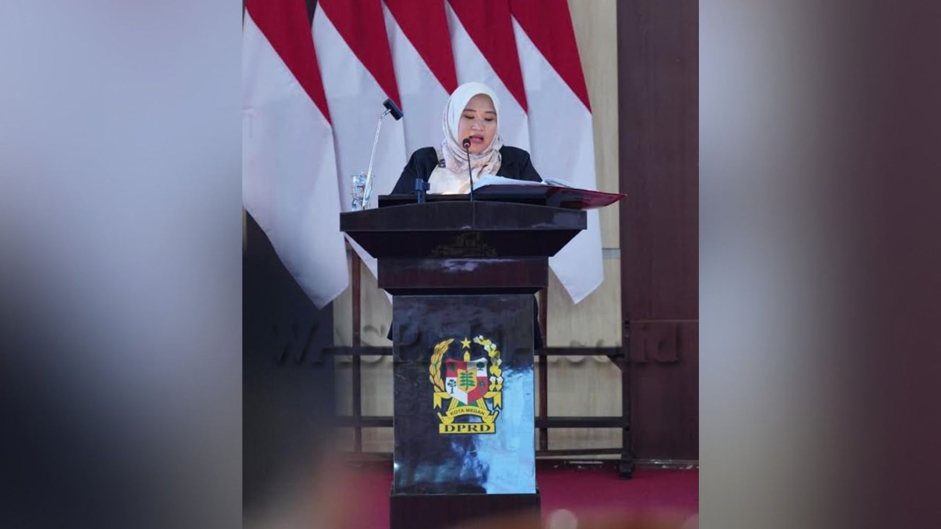 Wakil Fraksi Gerindra DPRD Medan menyampaikan pandangan akhir terkait P-APBD 2026