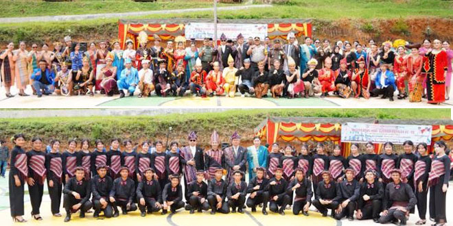 Upacara Hari Sumpah Pemuda di Menara Pandang Salib Kasih Tapanuli Utara