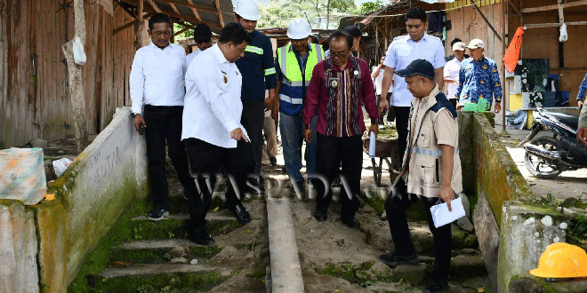 Bupati Samosir meninjau penataan kawasan permukiman kumuh di Desa Tomok