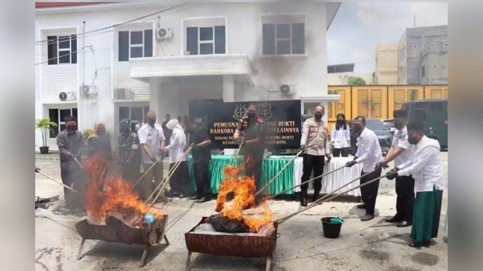 Pemusnahan barang bukti narkotika di Kejaksaan Negeri Rantauprapat