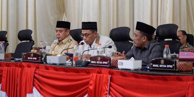 Rapat paripurna DPRD Kabupaten Batubara di gedung DPRD Lima Puluh