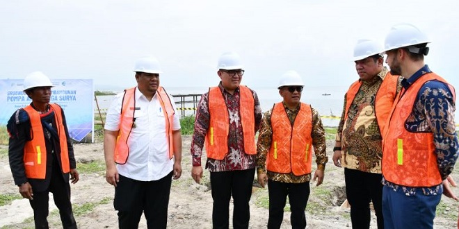 Groundbreaking PATS Pakpahan di Samosir dengan panel surya dan pompa air