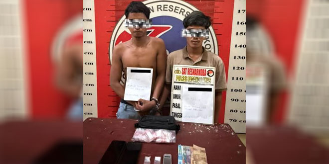 Personel polisi mengamankan barang bukti narkotika di Mapolres Padanglawas