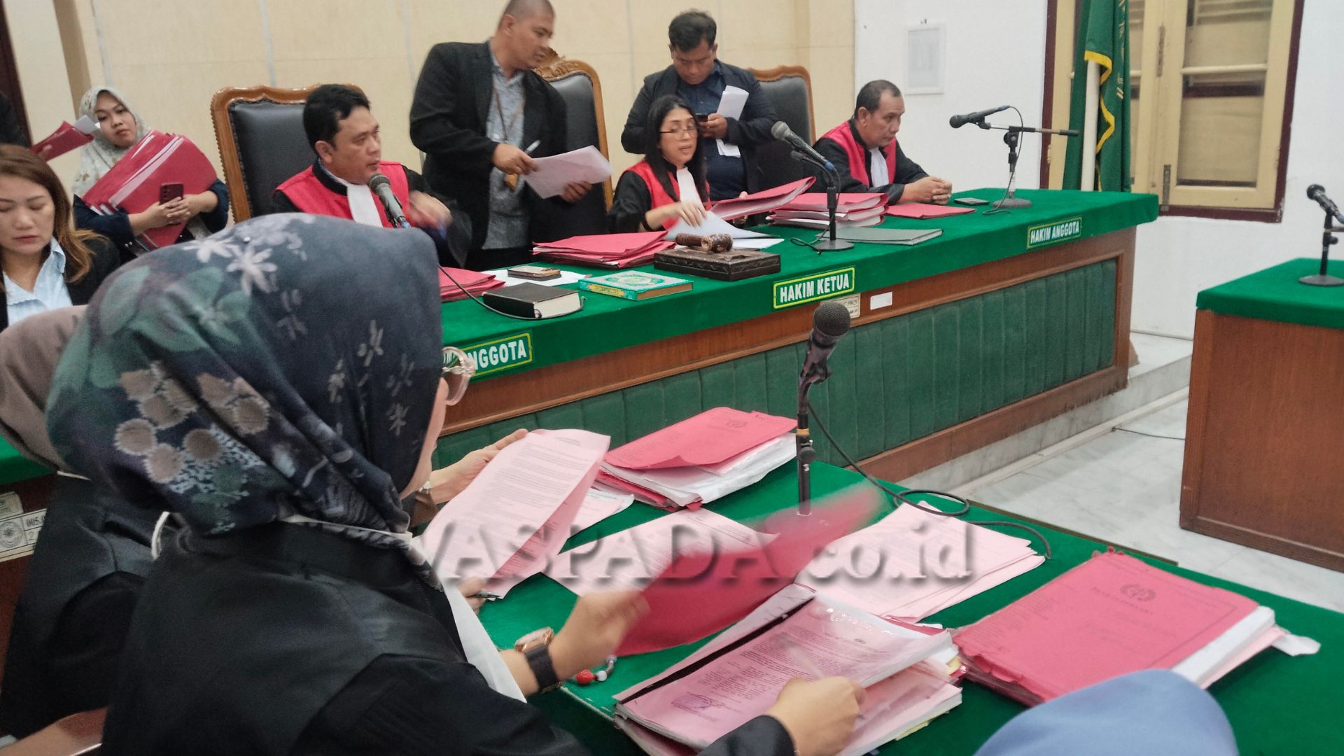 Sidang tuntutan penembakan roket parasut di Pengadilan Negeri Medan