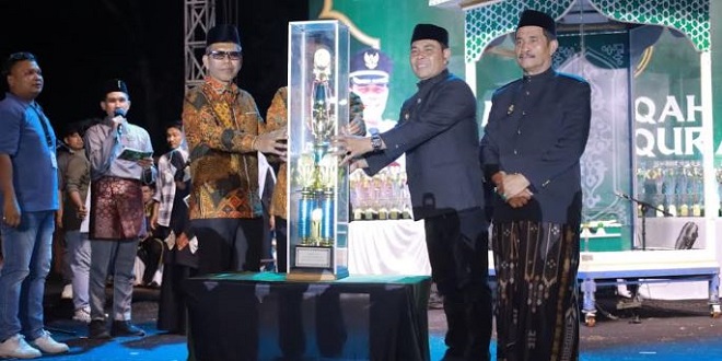 Penutupan MTQ ke-35 Aceh Besar di Lapangan Bung Cala, Kecamatan Kuta Baro